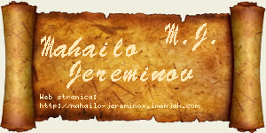 Mahailo Jereminov vizit kartica